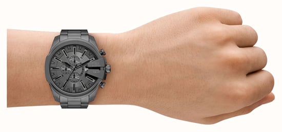 Diesel Mega Chief Slim Heren Horloge Grijs DZ4676 - Image 4
