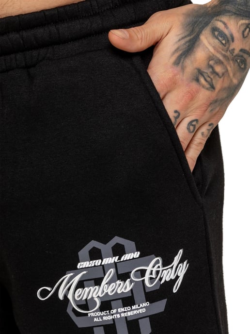 Enzo Milano | Mens Printed Fleece Shorts - Image 3