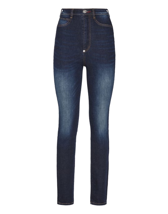 Super High Waist Jegging Iconic Plein - Image 1