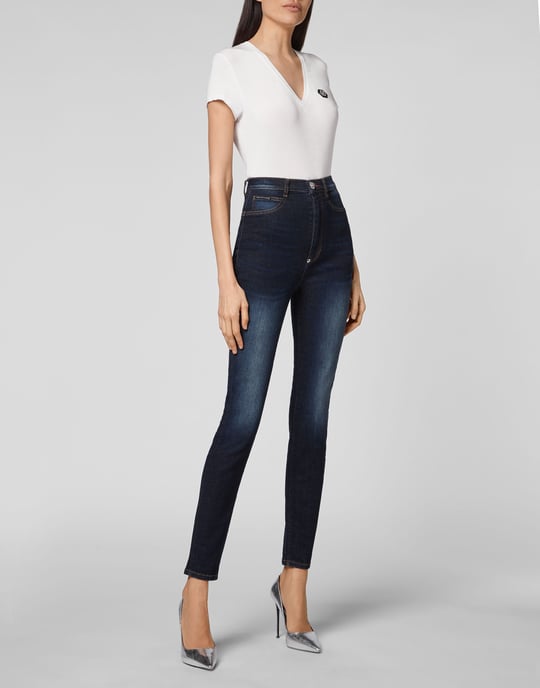 Super Hoge Taille Jegging Iconic Plein - Image 4