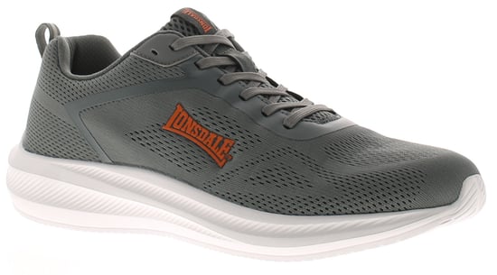 Lonsdale Mens Trainers Santon Lace Up grey - Image 1