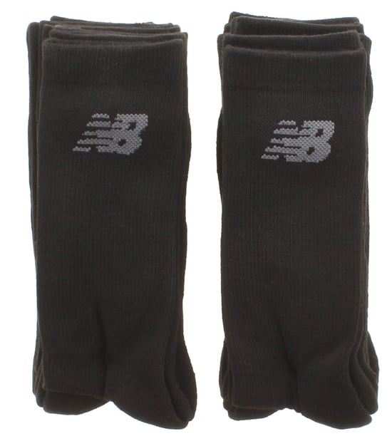 New Balance Mens Socks 10pk Crew M 7-8 L 9-11 black - Image 3