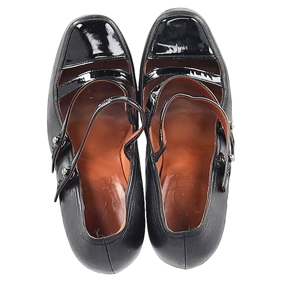 Lanvin 2009 Lanvin Paris Escarpin Strap Pumps in Black Leather - Image 3