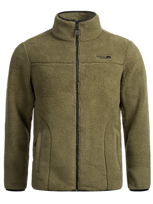 Arctic Seven fleecejas voor heren – Warme outdoorjas met rits – Olijfgroen - Image 2