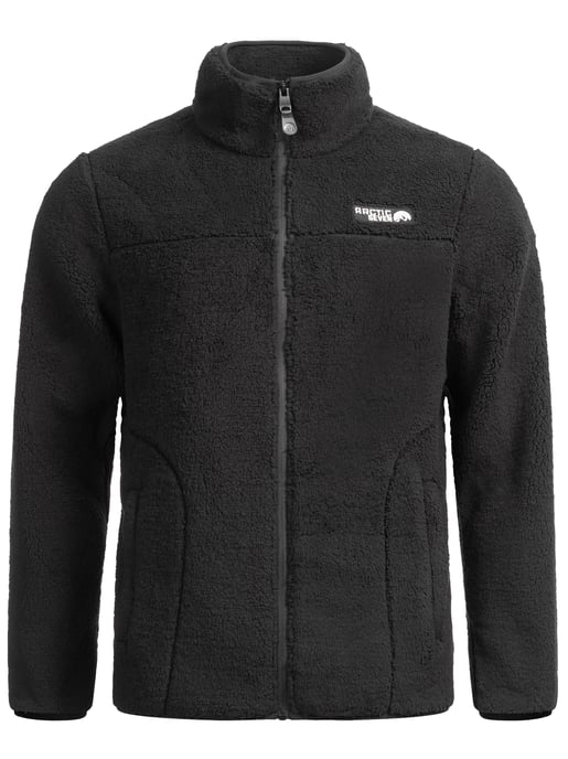 Arctic Seven fleecejas voor heren – Warme outdoorjas met rits – Zwart - Image 2