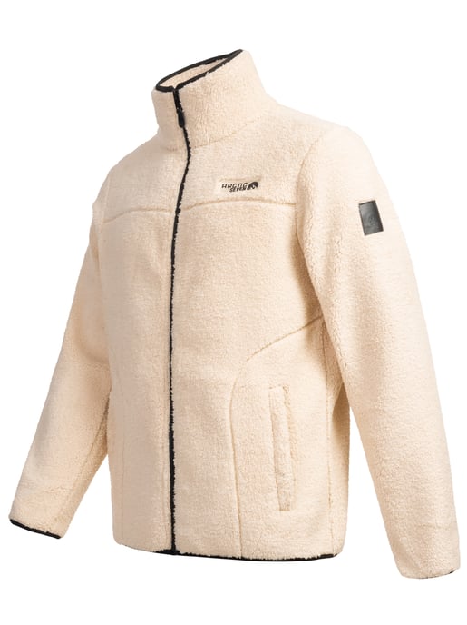 Arctic Seven fleecejas voor heren – Warme outdoorjas met rits – Beige - Image 3