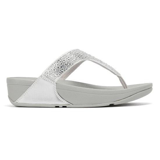 FitFlop Lulu Crystal Mix Women's Silver Sandals - Image 5