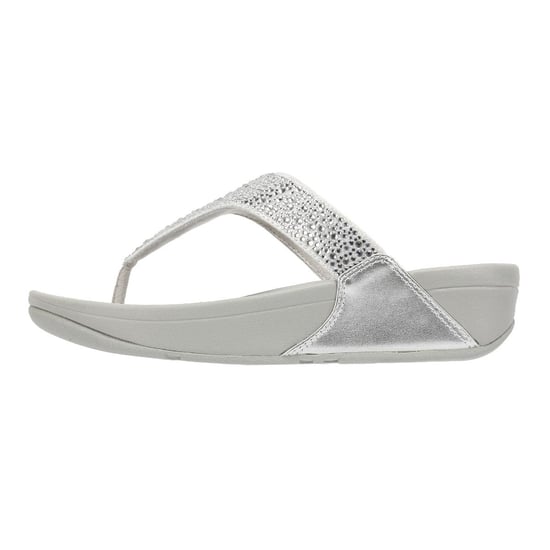 FitFlop Lulu Crystal Mix Women's Silver Sandals - Image 6