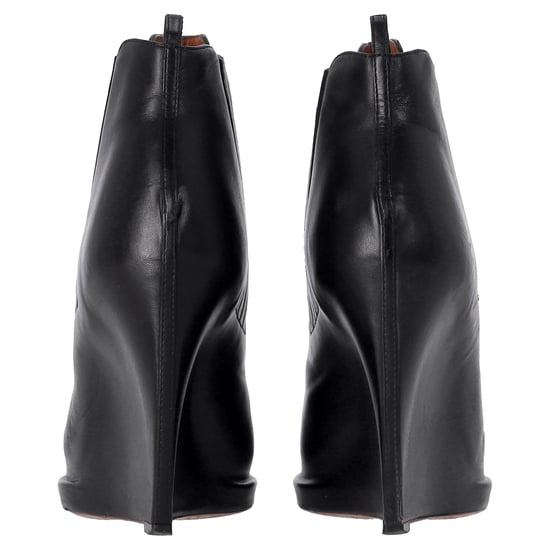 Givenchy Wedge Ankle Boots in Black Leather - Image 4
