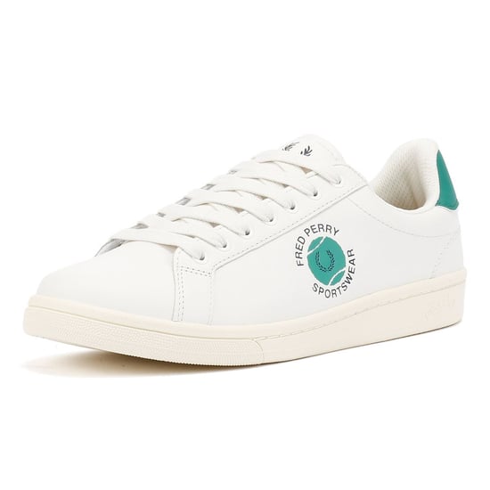 Fred Perry Tennis Cupsole Läder Herr Vita Sneakers - Image 3