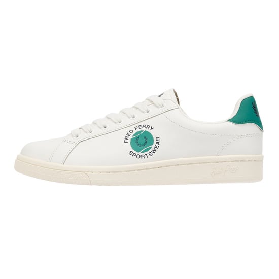 Fred Perry Tennis Cupsole Läder Herr Vita Sneakers - Image 6