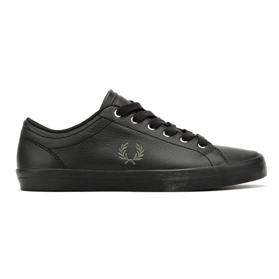 Fred Perry Baseline Leather Men's Black/Laurel Green Trainers - Image 5