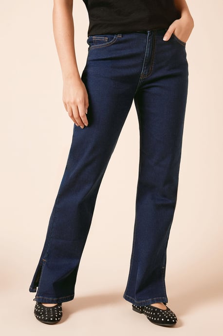 Straight Leg Jean With Side Split - Image 1