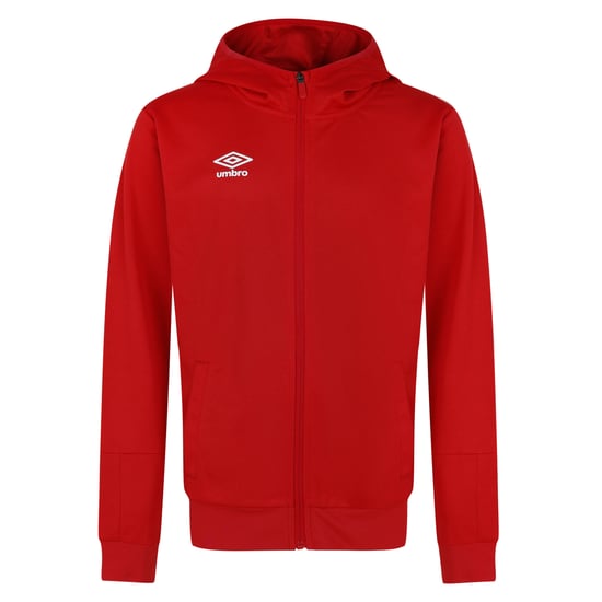 Umbro Childrens/Kids Total Training Knitted Hoodie (Vermillion/Black) - Image 1