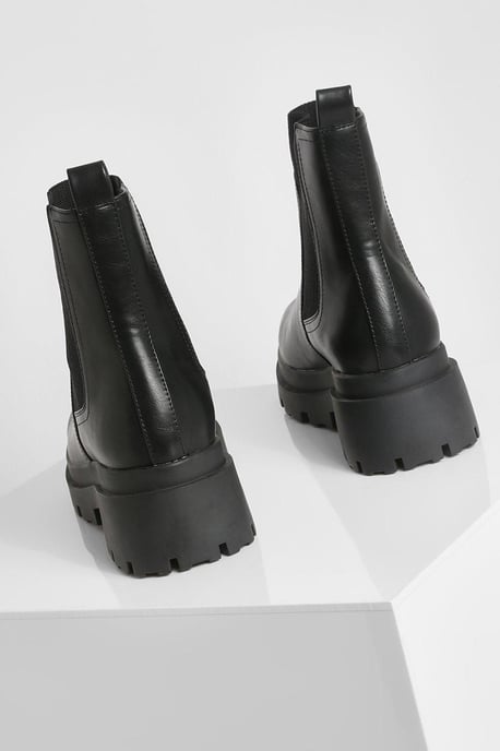Wide Fit Chunky Sole Chelsea Boots - Image 4