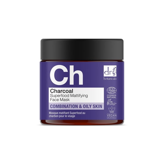 Dr Botanicals Houtskool Superfood Matterend Gezichtsmasker 60ml x 2 Duo Pack - Image 2