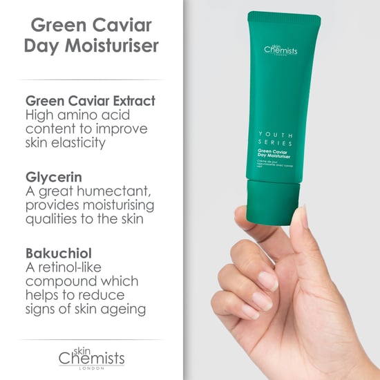 skinChemists Jeugdserie Groene Kaviaar Dagcrème 50ml x 2 Duo Pack - Image 5