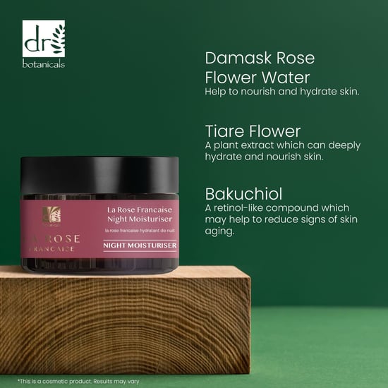 Dr Botanicals La Rose Française Nacht Hydratatiecrème 50ml x 2 Duo Pack - Image 6