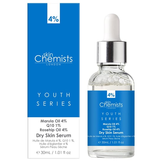 skinChemists Jeugd Serie Droge Huid Serum Marula Olie 4%, Q10 1%, Rozenbottelolie 4% 30ml x 2 Duo Pack - Image 3