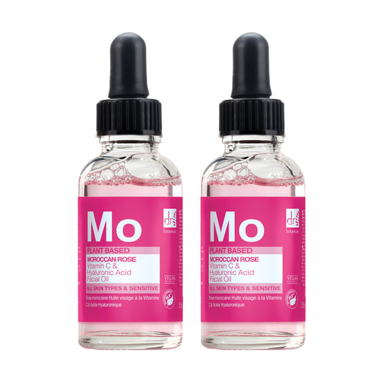 Dr Botanicals Moroccan Rose Facial Oil with Hyaluronic Acid & Vitamin C 15ml x 2 Duo Pack - Image 1