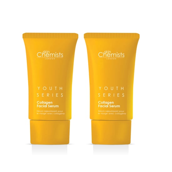 skinChemists Jeugdserie 2% Collageen Gezichtsserum 30ml x 2 Duo Pack - Image 1