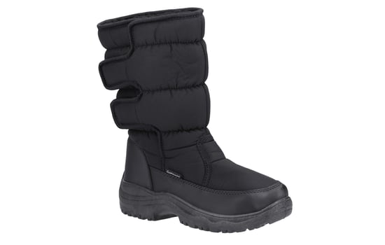 Cotswold Welland Textiel Dames Zwarte Winter Middelhoge Laarzen - Image 2