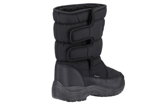 Cotswold Welland Textiel Dames Zwarte Winter Middelhoge Laarzen - Image 3