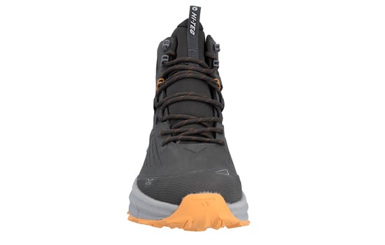 Hi-Tec Fuse Trek Mid Polyester Heren Wandelschoenen In Staal/Grijs/Geel - Image 5