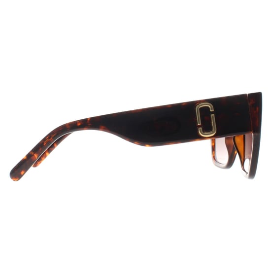 Marc Jacobs Square Womens Tortoise Dark Brown Gradient MARC 646/S Sunglasses - Image 4
