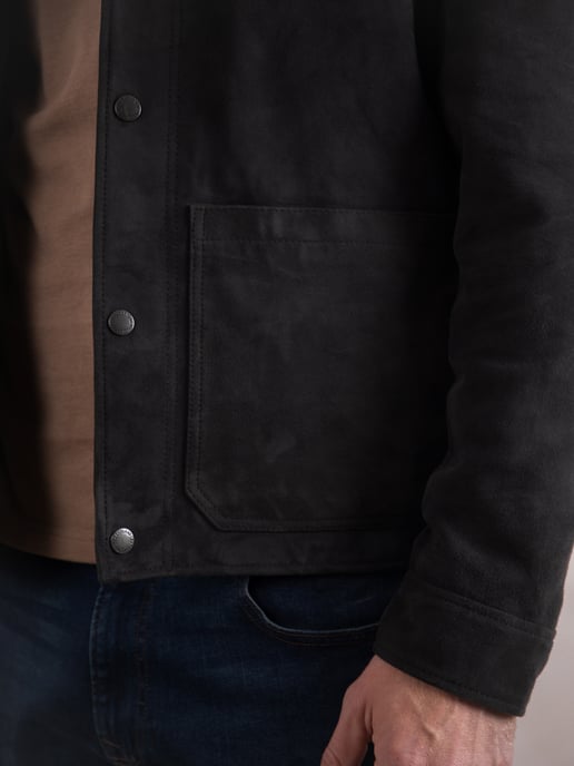 Seaton Suede Jacket in Blue - Image 5