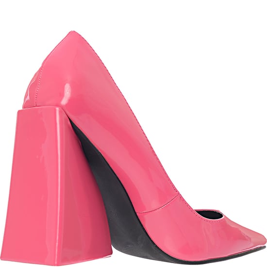 Womens Ego As I Am Statet Block Heel Shoes In Pink - Image 3