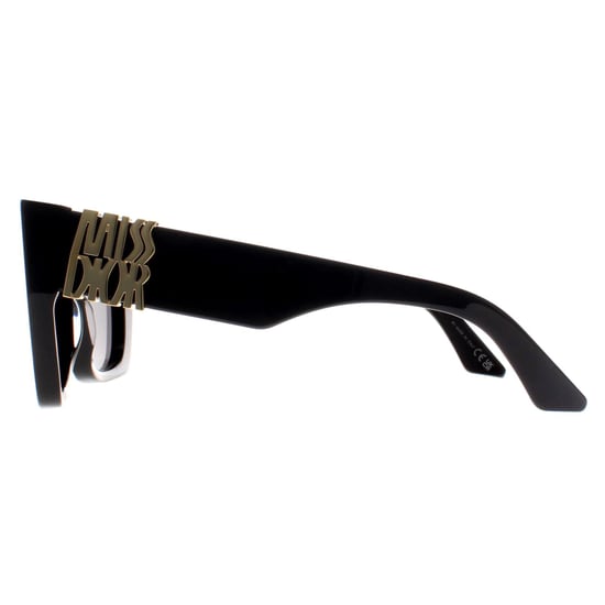 Dior Square Womens Shiny Black Smoke Grey MissDior S2I - Image 3