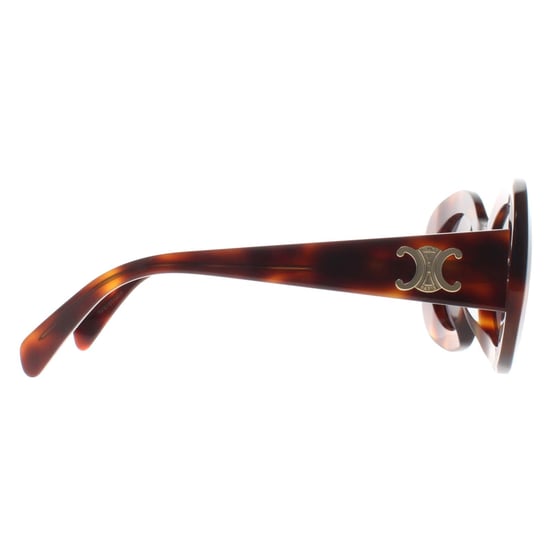 Celine Oval Womens Blonde Havana Smoke Grey Triomphe CL40292U - Image 4