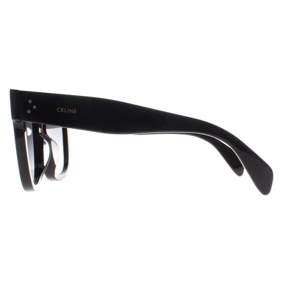 Celine Square Womens Shiny Black Smoke Gradient New Audrey CL4002UN - Image 3