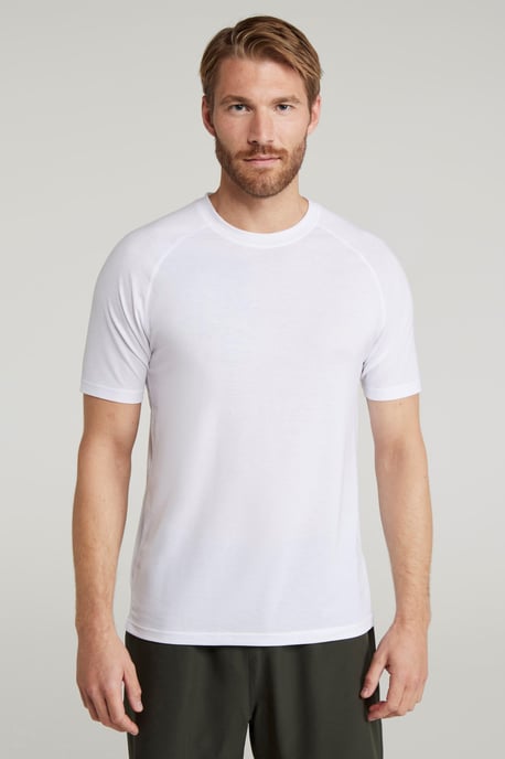 Mountain Warehouse Heren Sneldrogend T-shirt (Wit) - Image 1