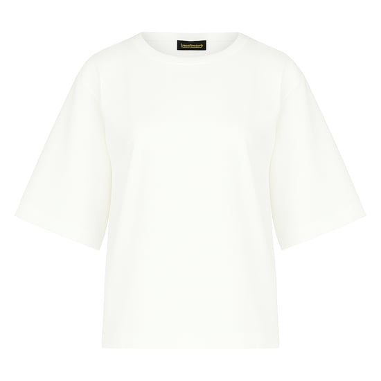 Oversized gemerceriseerd katoenen T-shirt met ellebooglange mouwen - Image 1