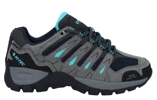 Hi-Tec Corzo Low Pu Suède Wandelschoenen Voor Dames In Cool Grey/Navy Blue/Curacao - Image 1