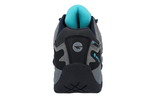 Hi-Tec Corzo Low Pu Suède Wandelschoenen Voor Dames In Cool Grey/Navy Blue/Curacao - Image 3