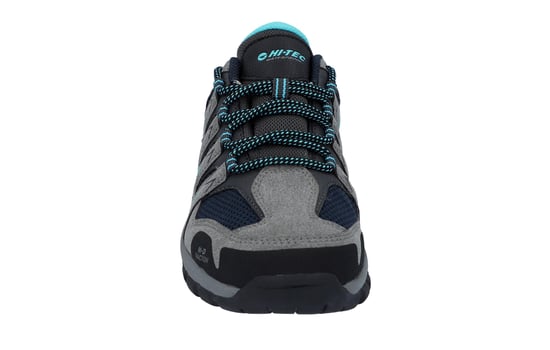 Hi-Tec Corzo Low Pu Suède Wandelschoenen Voor Dames In Cool Grey/Navy Blue/Curacao - Image 4