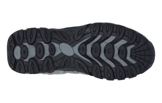 Hi-Tec Corzo Low Pu Suède Wandelschoenen Voor Dames In Cool Grey/Navy Blue/Curacao - Image 5