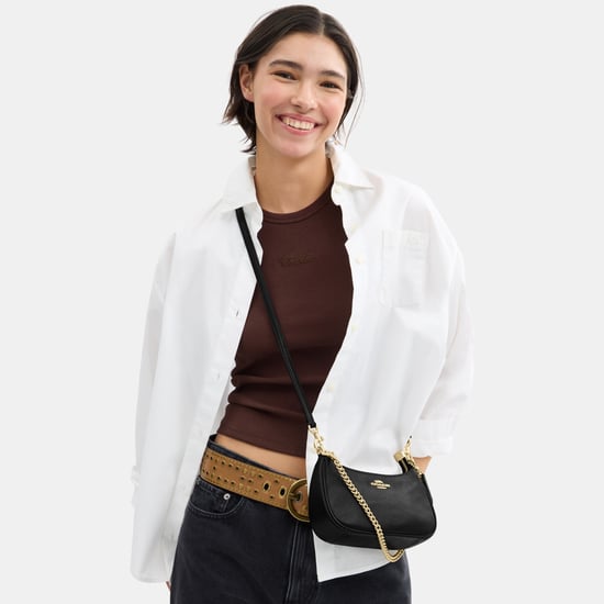 Teri Mini Crossbody in Refined Pebble Leather - Image 4