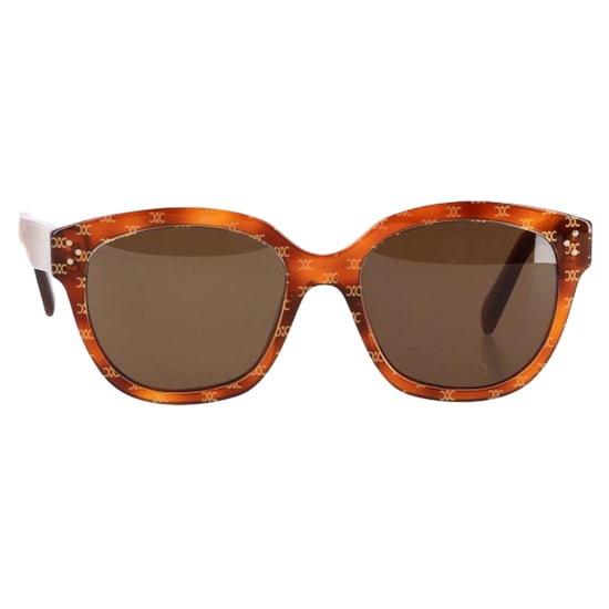 Celine Overized Triomphe Monogram Zonnebril In Bruin Acetaat - Image 1