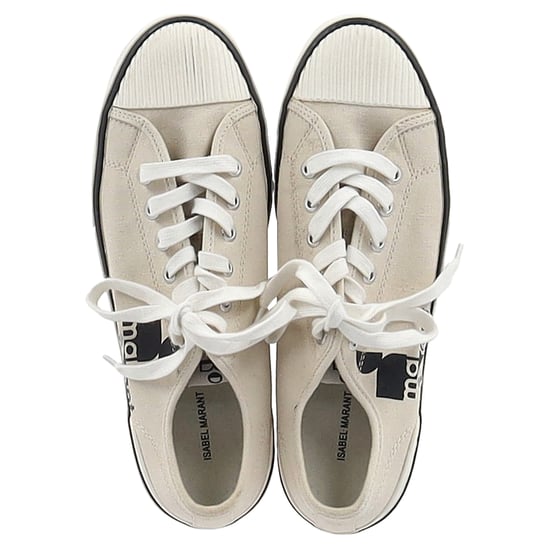 Isabel Marant Binko Trainers In Beige Canvas - Image 4