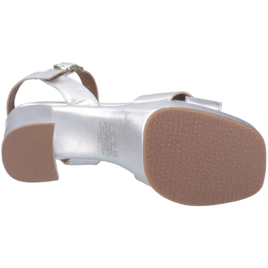 Hush Puppies Ophelia Suede Dames Zilveren Hakken - Image 2