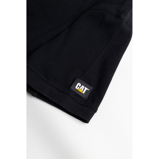 Caterpillar Essentials Cotton Men's Black Polo Shirt - Image 4