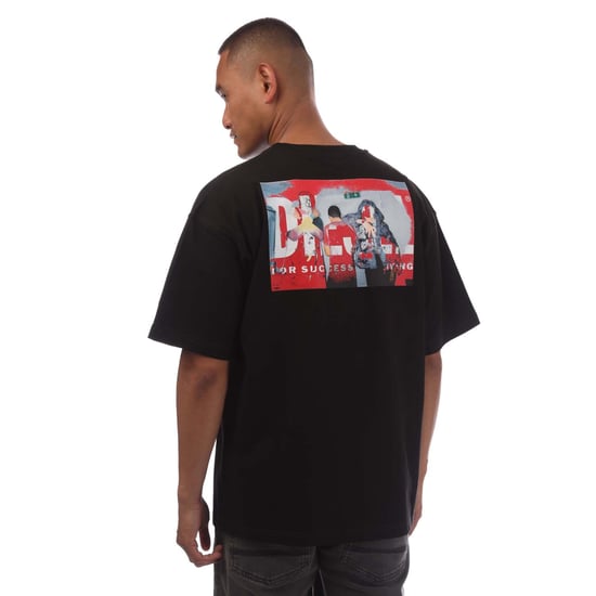 Diesel Graffiti Block Logotyp Svart T-shirt - Image 3