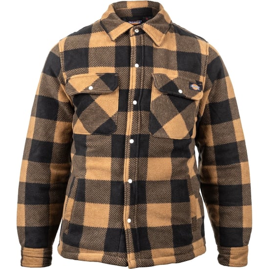 Dickies Portland Polyester Heren Khaki Casual Shirt - Image 1