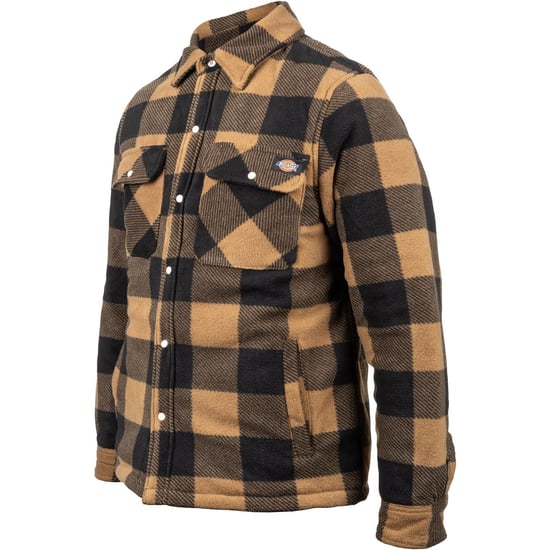 Dickies Portland Polyester Heren Khaki Casual Shirt - Image 3
