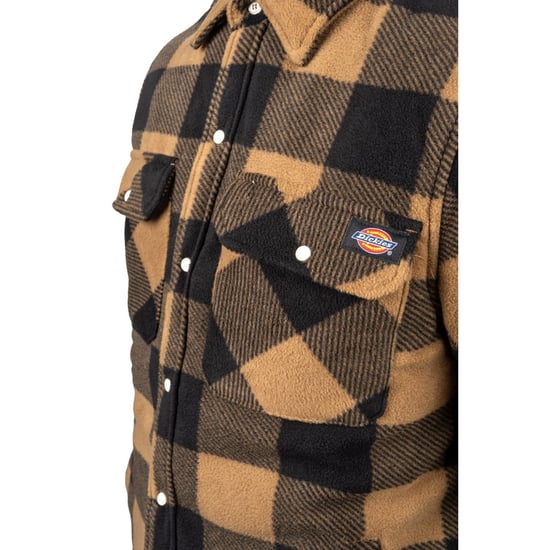Dickies Portland Polyester Heren Khaki Casual Shirt - Image 4