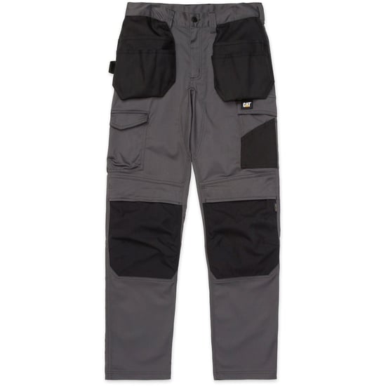 Caterpillar Essentiële Kniezak Stretch Holster Polyester Heren Grijze Buitenbroek - Image 4